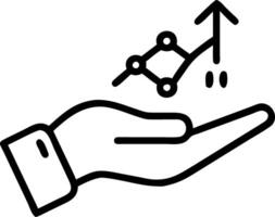 Hand presenting holographic growth hormone development fitness symbol representing growth hormone development fitness in empty space background Set 7 vector