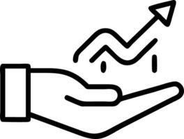 Hand presenting holographic growth hormone development fitness symbol representing growth hormone development fitness in empty space background Set 9 vector