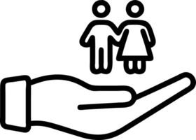 Hand presenting holographic icons representing diverse family trip ideas with empty space background Set 2 vector