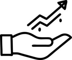 Hand presenting holographic growth hormone development fitness symbol representing growth hormone development fitness in empty space background Set 4 vector