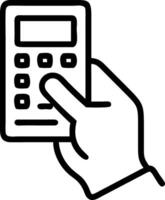 Hand presenting holographic device showcasing digital wallpaper trends with empty space background Set 30 vector