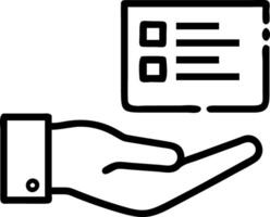 Hand presenting holographic device showcasing digital wallpaper trends with empty space background Set 20 vector