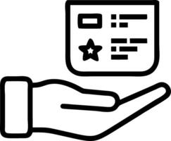 Hand presenting holographic device showcasing digital wallpaper trends with empty space background Set 7 vector