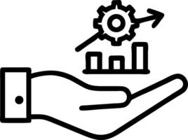 Hand presenting holographic challenges symbol representing growth mindset learning challenges in empty space background Set 2 vector
