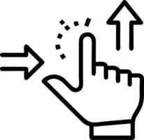 Hand pointing at holographic SME business growth icons with various business related symbols representing growth strategy success of small and medium sized enterprises in empty spa vector