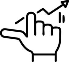 Hand pointing at holographic SME business growth icons with various business related symbols representing growth strategy success of small and medium sized enterprises in empty spa Set 3 vector