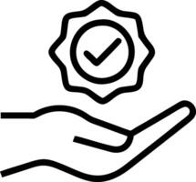Hand places checkmark on ISO 14001 label representing quality control and certification for environmental management systems EMS Set 4 vector
