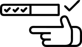 Hand manipulating a floating progress bar with In Progress and Completed steps to represent progress tracking in project management Set 3 vector