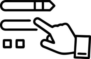 Hand manipulating a floating progress bar with In Progress and Completed steps to represent progress tracking in project management vector