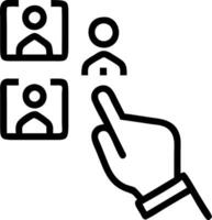 Hand interacting with holographic thank you message interface showing glowing Thank You symbols in empty space Set 2 vector