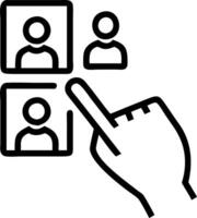 Hand interacting with holographic thank you message interface showing glowing Thank You symbols in empty space vector