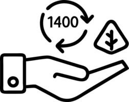Hand interacting with holographic ISO 14001 certification interface displaying environmental management sustainability icons symbolizing ISO certification and eco practices in empt Set 2 vector