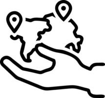 Hand interacting with holographic Europe map highlighting family trip destinations with empty space background Set 2 vector