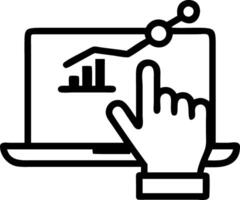 Hand interacting with holographic digital literacy activities with empty space background Set 37 vector