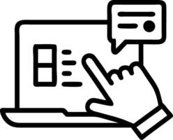 Hand interacting with holographic digital literacy activities with empty space background Set 34 vector