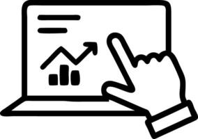 Hand interacting with holographic digital literacy activities with empty space background Set 32 vector