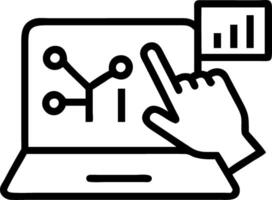 Hand interacting with holographic digital literacy activities with empty space background Set 36 vector