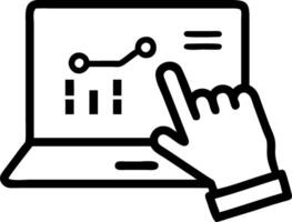 Hand interacting with holographic digital literacy activities with empty space background Set 33 vector