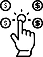 Hand interacting with holographic digital literacy activities with empty space background Set 12 vector