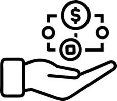 Hand interacting with holographic digital literacy activities with empty space background Set 17 vector