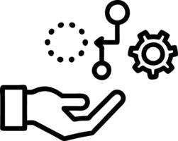 Hand interacting with holographic digital literacy activities with empty space background Set 6 vector