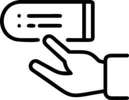 Hand interacting with holographic device showcasing digital literacy in education with empty space background Set 13 vector