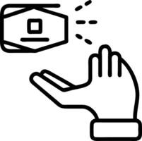 Hand interacting with holographic device showcasing digital literacy in education with empty space background Set 12 vector