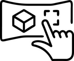 Hand interacting with holographic device showcasing digital literacy in education with empty space background Set 4 vector