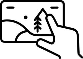Hand interacting with holographic device showcasing digital literacy in education with empty space background Set 5 vector