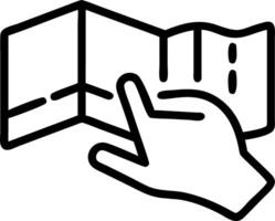 Hand interacting with holographic beach resorts map for family trips with empty space background vector