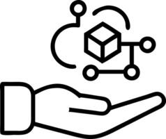 Hand interacting with holographic API interface displaying application programming cloud computing global network security icons symbolizing integration development in empty space Set 2 vector