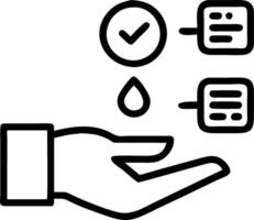Hand interacting with holographic business ethics device showing integrity accountability teamwork fair practices icons in empty space Set 5 vector