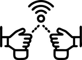 Hand interacting with glowing IoT network of connected devices illustrating IoT integration in smart business environments Set 2 vector