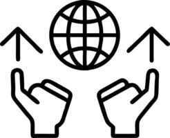 Hand interacting with a holographic globe displaying financial and linguistic data to illustrate global market insights in business intelligence Set 2 vector