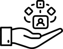 Hand holding holographic scam alert device with fraud phishing malware icons representing cyber threats and data protection in empty space Set 3 vector