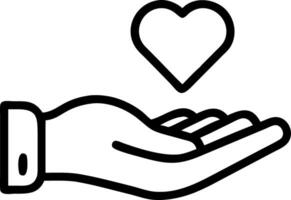 Hand holding holographic respect symbol representing empathy understanding respect in empty space background vector