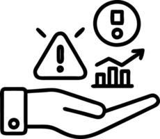 Hand holding holographic incident management icons diagnosing resolving problems with holographic theme in empty space Set 3 vector