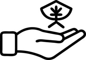 Hand holding holographic geisha symbol representing japan Tokyo geisha in empty space background vector