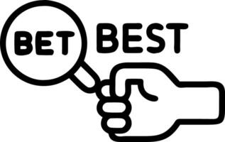 Hand highlighting Best in holographic Good Better Best sequence on blue background in empty space vector