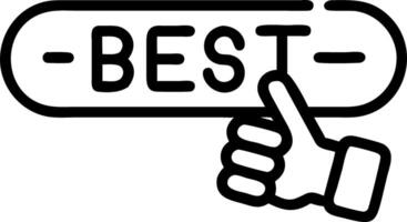 Hand highlighting Best in holographic Good Better Best sequence on blue background in empty space Set 2 vector
