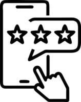 Hand giving five star rating on holographic feedback interface showing customer satisfaction on mobile phone in empty space Set 3 vector