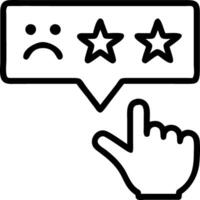 Hand giving one star holographic rating on negative customer review interface with dissatisfied emoticons in empty space Set 9 vector