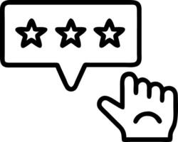 Hand giving one star holographic rating on negative customer review interface with dissatisfied emoticons in empty space Set 8 vector