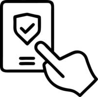 Hand confirming secure online payment on holographic digital interface with verification tick symbol in empty space Set 8 vector
