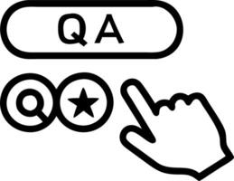 Hand adjusting holographic quality level slider from poor to excellent displaying QC QA symbols symbolizing quality improvement and standardization in business practices in empty s vector