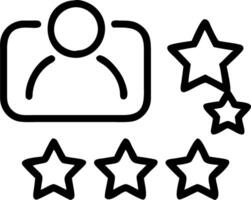 Grid hologram showcasing stars and ratings linked to customer profiles for customer satisfaction matrix vector