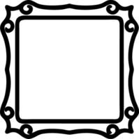 Green carved wooden frame carved gilded frame on isolated background Neoclassical full picture frame vector