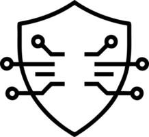 Glowing shield holographically protects sensitive customer information representing data privacy and security measures vector