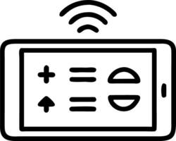 Glowing tablet showing virtual operations or remote management dashboards representing remote operations vector