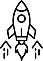 Glowing rocket symbolizing growth innovation and startup success in a futuristic business environment Set 2 vector